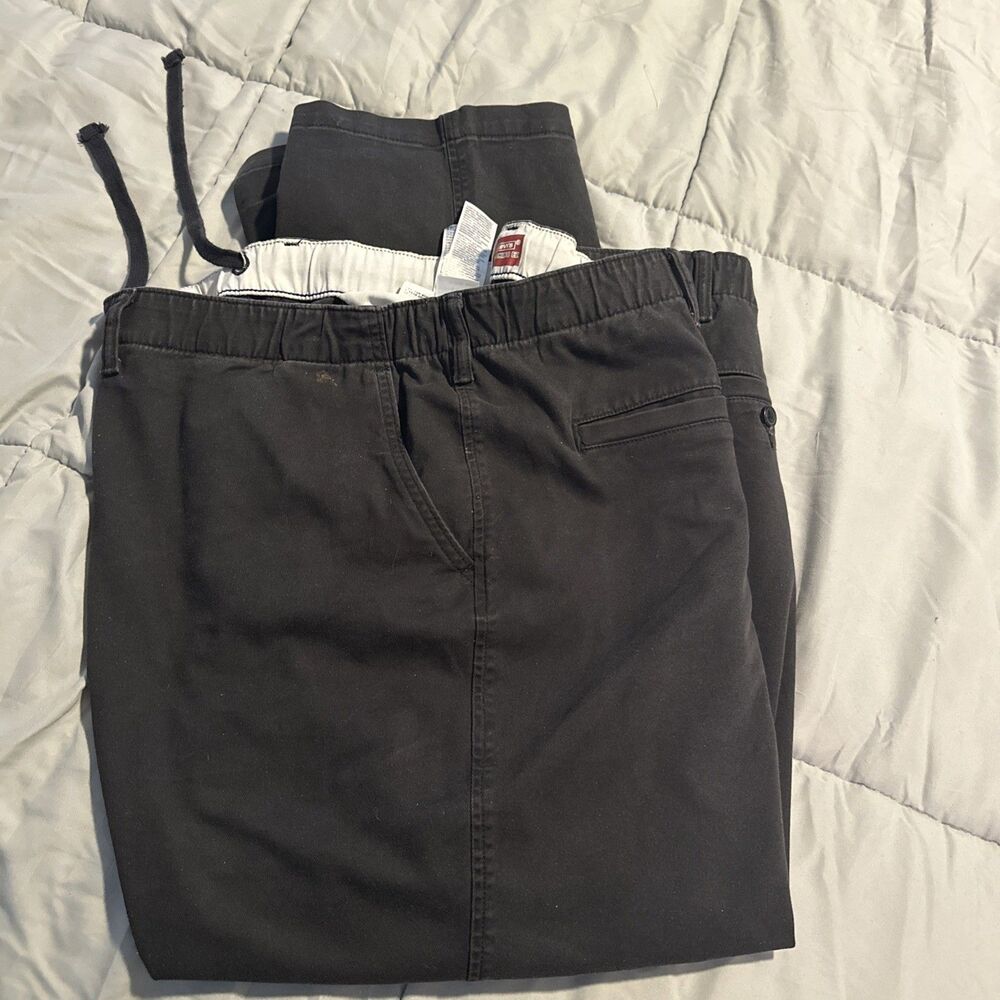 Levi's Men's Chino Pants Straight 3XL Draw String Plus Belt Loops. 30 In Inseam